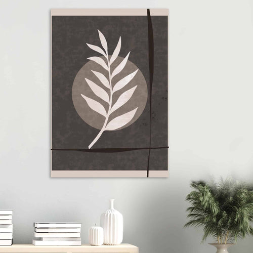 Artfulprints Poster Boho – Framed nature   - 50x70 cm - Groen