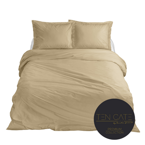 Ten Cate premium - dekbedovertrekset - 140x200/220 - 100% katoen satijn - goud - vtwonen shop