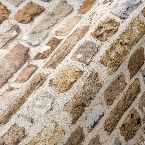 A.S. Création behang steen bruin, beige en grijs - 53 cm x 10.05 m - AS-388293 - vtwonen shop