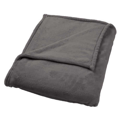 BILLY - plaid 150x200 cm - flannel fleece - gerecycled - Driftwood - taupe