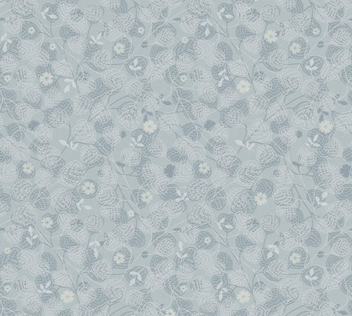 Livingwalls behang bloemetjes blauw en wit - 53 cm x 10.05 m - AS-391114 - vtwonen shop