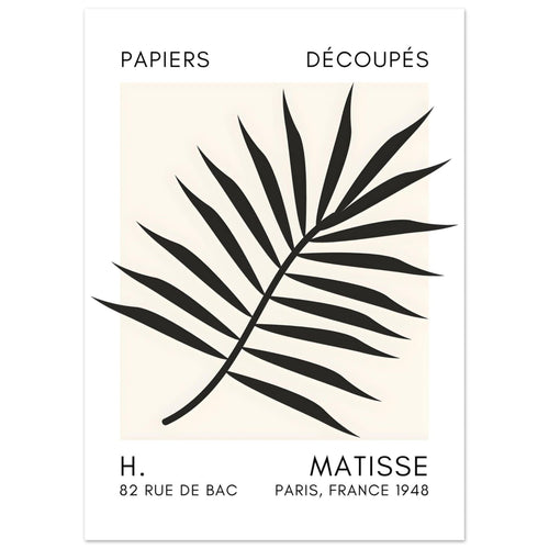 Artfulprints  Matisse – Floral reef black   poster 50x70 cm - vtwonen shop