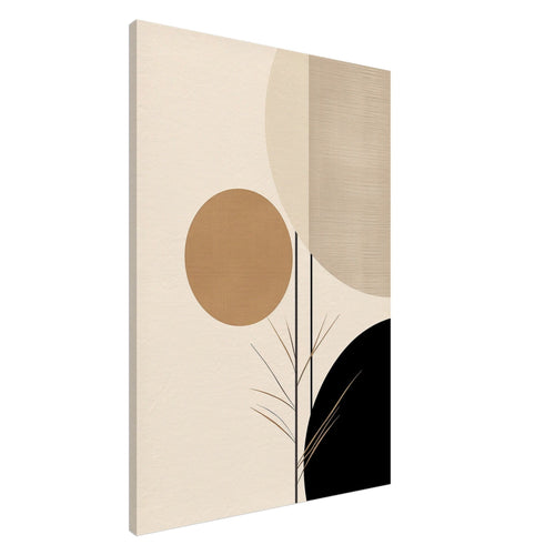 Artfulprints Canvas Japandi - Abstract II canvas - 40x60 cm - beige