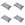 Madison sierkussen Best deal - grijs - 40x60x10cm - set van 4