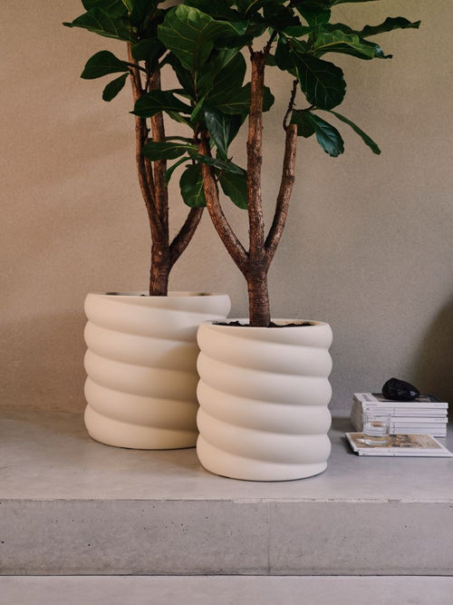 elho swirl 47 linen white | Bloempot | Dynamisch premium design