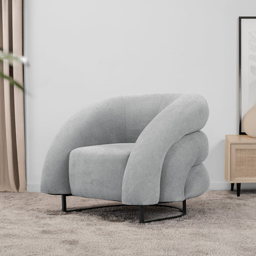 Home Deluxe fauteuil MACA fluweel stof beige - 95 x 73 x 88 cm - vtwonen shop