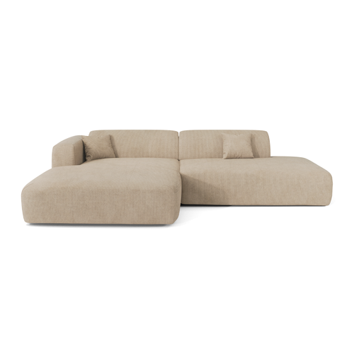 Sia Home - Hoekbanken links MYRA - Corduroy - Beige - 300cm