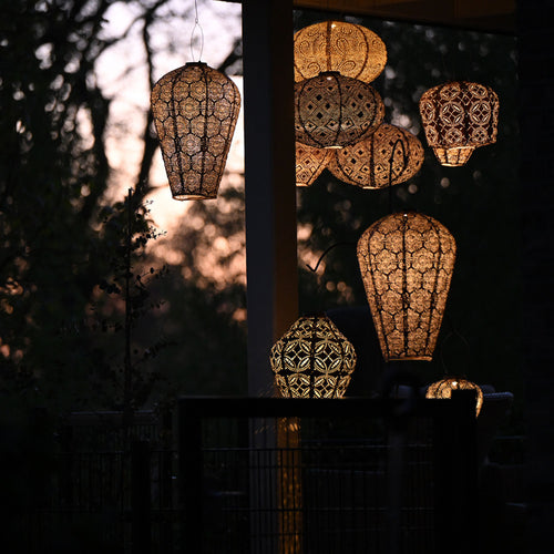 Lumiz Tuinlamp op zonne energie - Solar Lampion - Zanzibar Set - 3 stuks
