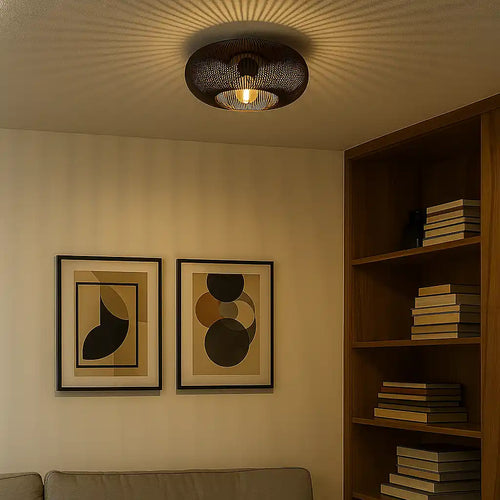 Ylumen plafondlamp Copper - 1 lichts - 43  x 20   cm - zwart - vtwonen shop