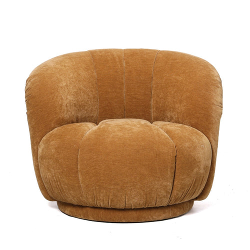 DÉJA Living Fauteuil Arby - Honinggeel Stof/Metaal - 86x84x70cm - vtwonen shop