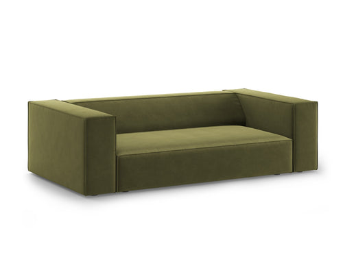 Cosmopolitan Design Bank Arendal 2-zits, flueel lichtgroen - 102x180x70cm