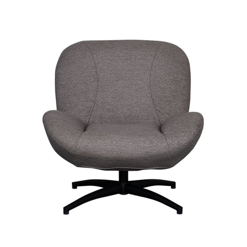 LABEL51 Fauteuil Clayton - Taupe Stof - Draaibaar