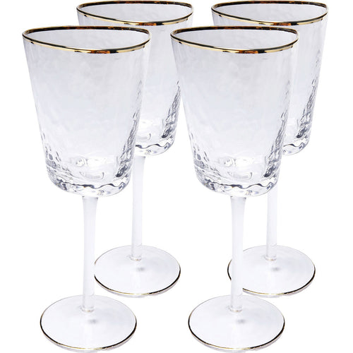 Kare Design Wijnglazen Wit Hommage (4/Set) - vtwonen shop
