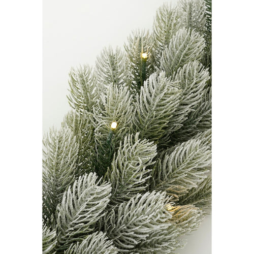 Black Box Trees Nigata Guirlande met Warm Witte LED Verlichting - L180 cm - Groen Frosted