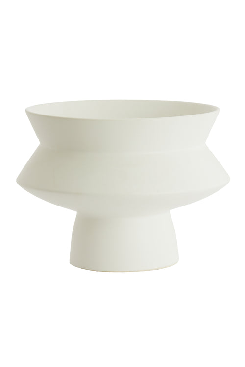 Light & Living vaas VICENTO - Ø31.5x23.5cm - wit - vtwonen shop