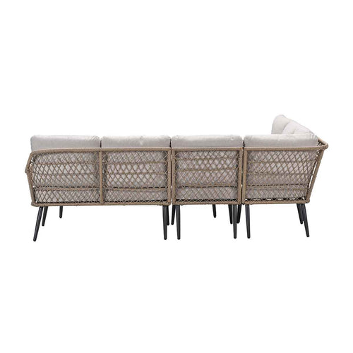 Allasio lounge-dining hoekset - 5-dlg. - c.black - desert sand - VW - vtwonen shop