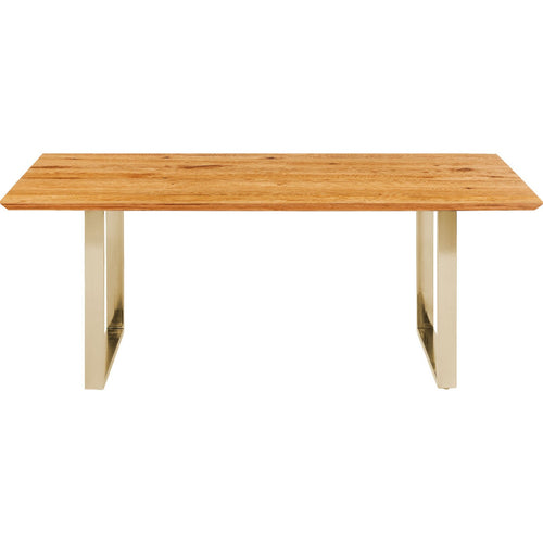 Kare Design Eettafel Symphony 180x90cm eik messing - vtwonen shop