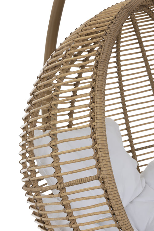 J-Line hangstoel Rond - staal - naturel