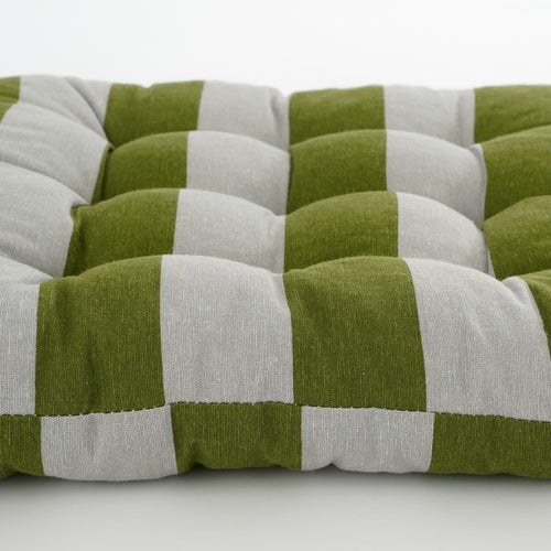 In The Mood Collection Osborn Stoelkussen - L46 x B46 cm - Katoen - Groen - vtwonen shop