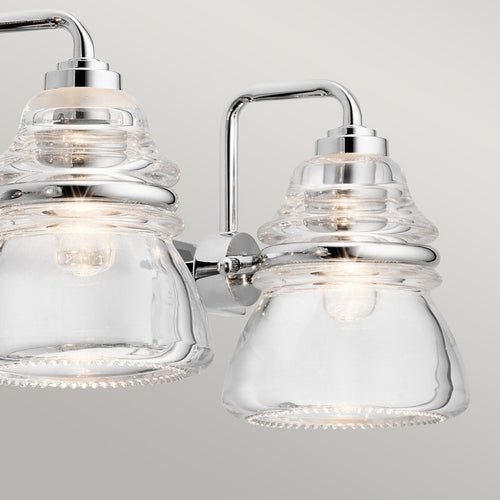 Elstead Kichler Talland Badkamer Wandlamp Gepolijst Chroom, IP44