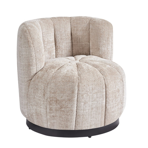 DÉJA Living Draaifauteuil Joyce - Taupe Stof - 72x74x71cm