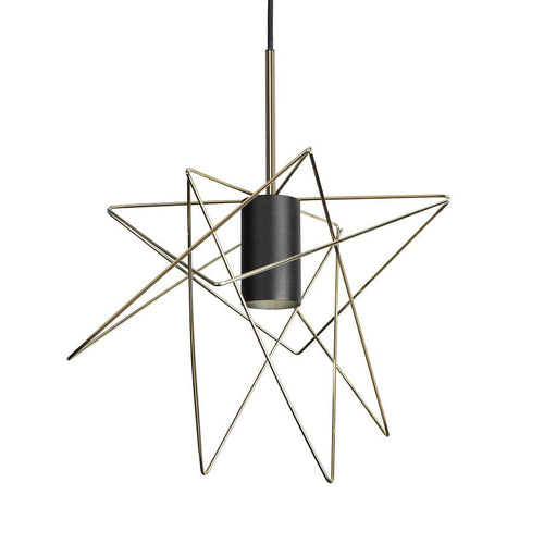 Nowodvorski hanglamp Gstar - 1 lichts - 30  x 130   cm - zwart goud