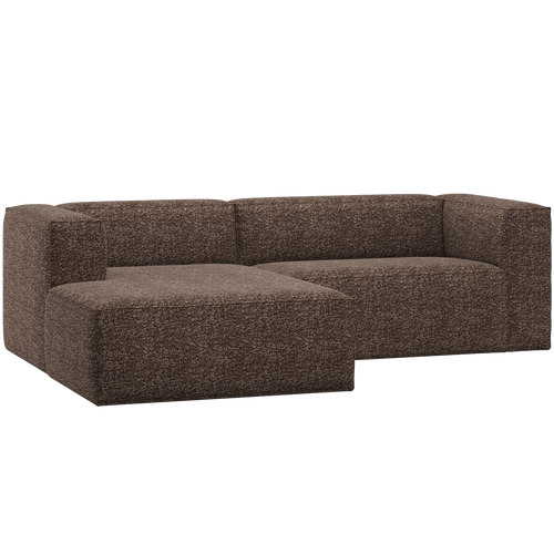 WOOOD chaise longue bank links Bean - Melange - Bruin - 73x254x178 - vtwonen shop