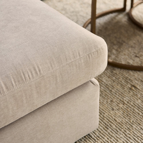 MySofa Hoekbank Jesse - Beige Stof Links - 271x222x92cm