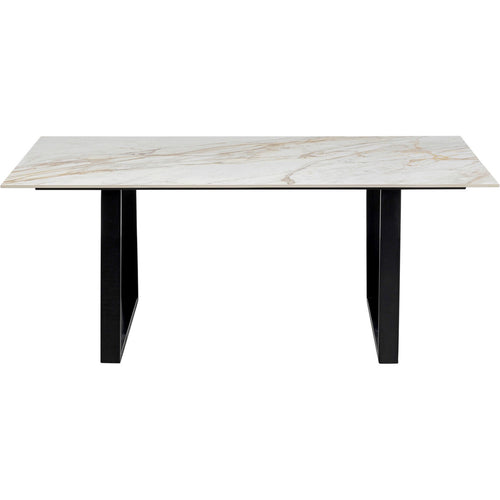 Kare Design Eettafel Eternity 180x90cm wit en zwart - vtwonen shop