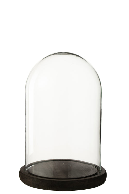 J-Line decoratie stolp - glas - donkerbruin - medium - vtwonen shop