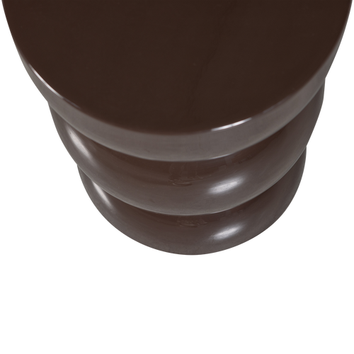 WOOOD bijzettafel Breno - Metaal - Donkerbruin - 46x30x30