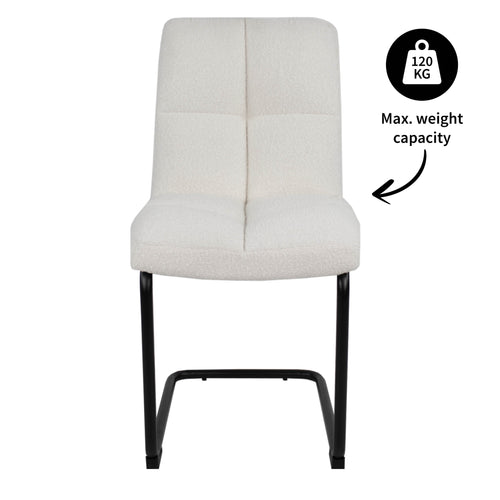 Kick eetkamerstoel Alec - Crème - vtwonen shop