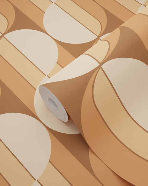 ESTAhome behang retro ornamenten terracotta - 50 x 900 cm - 131590 - vtwonen shop