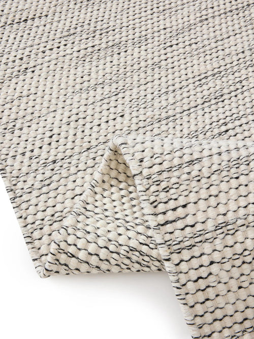 benuta wollen vloerkleed Rocco - beige/zwart - 200x300 cm
