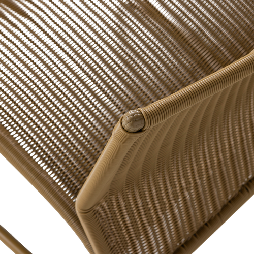 WOOOD tuin loungestoel West - Kunststof - Honinggeel - 67x78x69