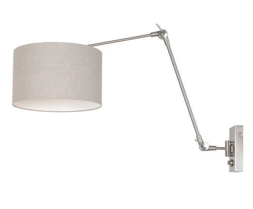 Steinhauer wandlamp prestige - 1 lichts - 90x 50 cm - mat chroom grijs - vtwonen shop