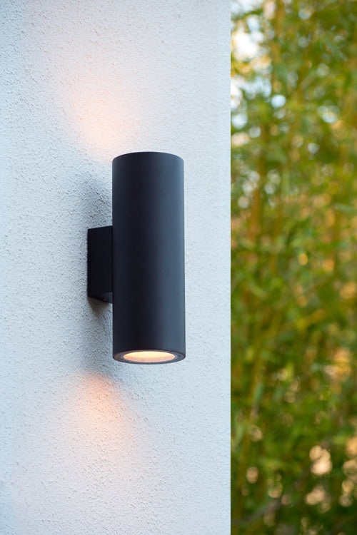 Lucide wandspot VOLANTIS - 2xE27 - Zwart