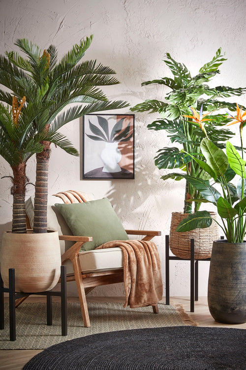 Mica Decorations Cycas Palm Kunstplant - H150 x Ø100 cm - Groen - vtwonen shop