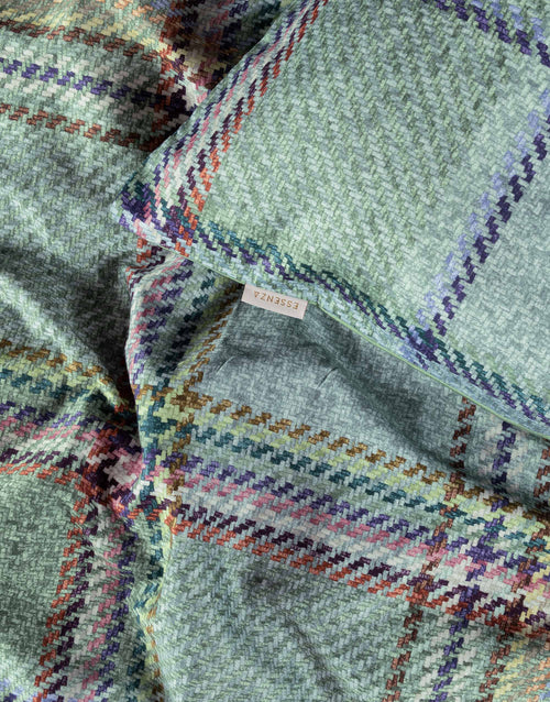 Essenza Meau dekbedovertrek - Lits-Jumeaux XL – 260x200/220 cm - Basil green