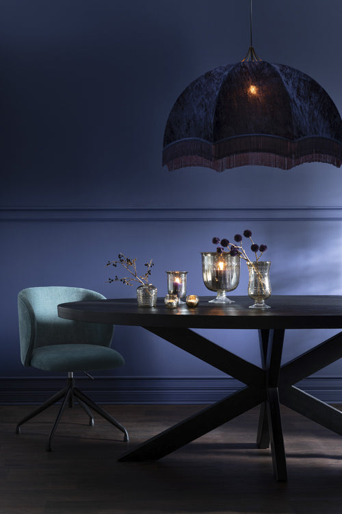 J-Line windlicht Modern Ster - glas - grijs - 22 cm hoog - vtwonen shop