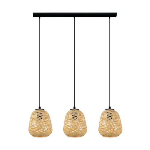 EGLO hanglamp Dembleby - e27 - 90 cm - zwart - vtwonen shop