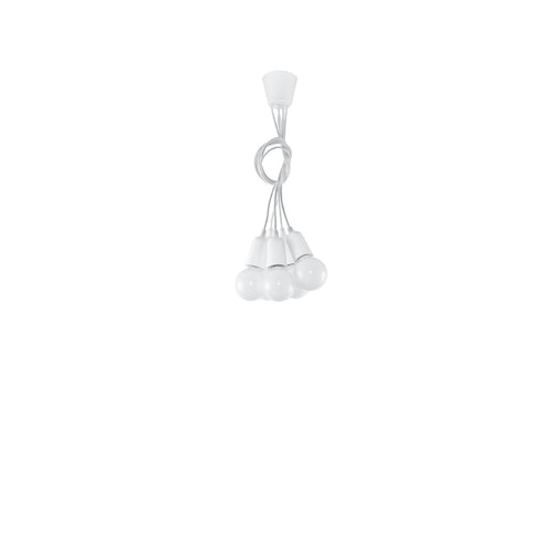 Sollux Lighting Hanglamp DIEGO 5 wit - 25x25x90cm