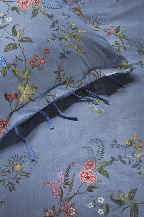 Pip Studio  Bustani Quilted Cushion - 45 x 70 cm - Blauw - vtwonen shop