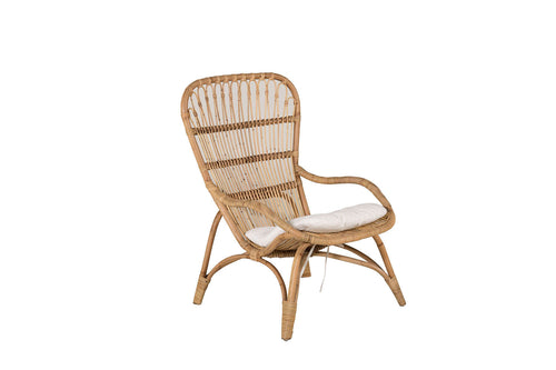 Rebellenclub Loungestoel Merit - Naturel Rattan - vtwonen shop