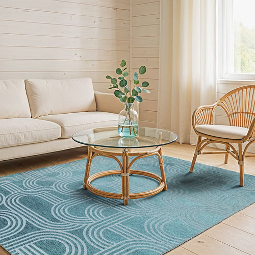 Lola&Moi vloerkleed Blue Glow - blauw -170x240cm - vtwonen shop