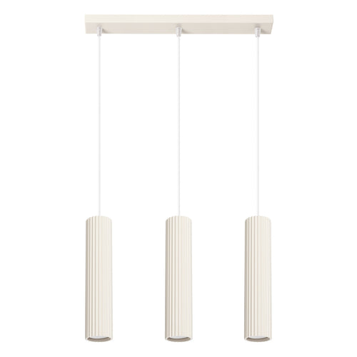 Sollux Lighting Hanglamp KARBON 3L beige - 45x6,5x98cm