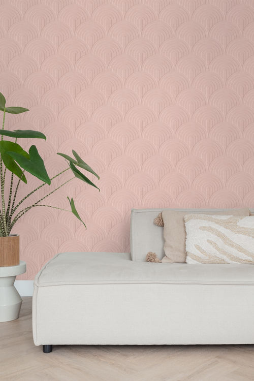 ESTAhome behang 3D-motief roze - 53 cm x 10.05 m - 131108