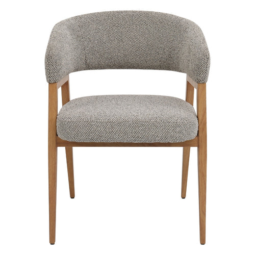 DÉJA Living Eetkamerstoel Fureso - Taupe/Naturel - Set van 2