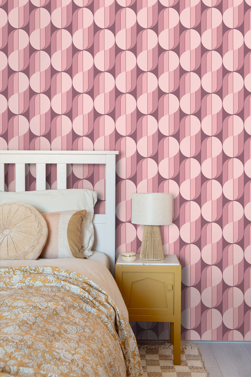 ESTAhome behang retro ornamenten paars - 50 x 900 cm - 131587