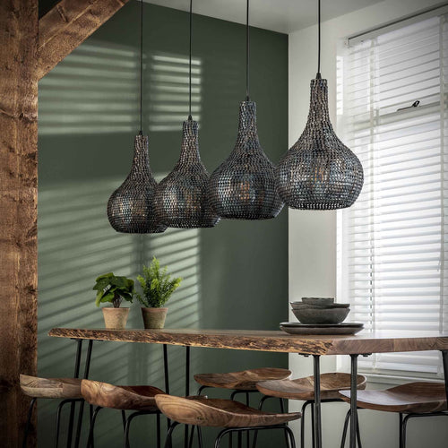 Duverger® hanglamp Beehive - handgemaakt - 4 kegelvormige kappen - vtwonen shop